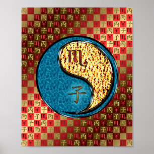 Scorpio & Fire Rat Poster