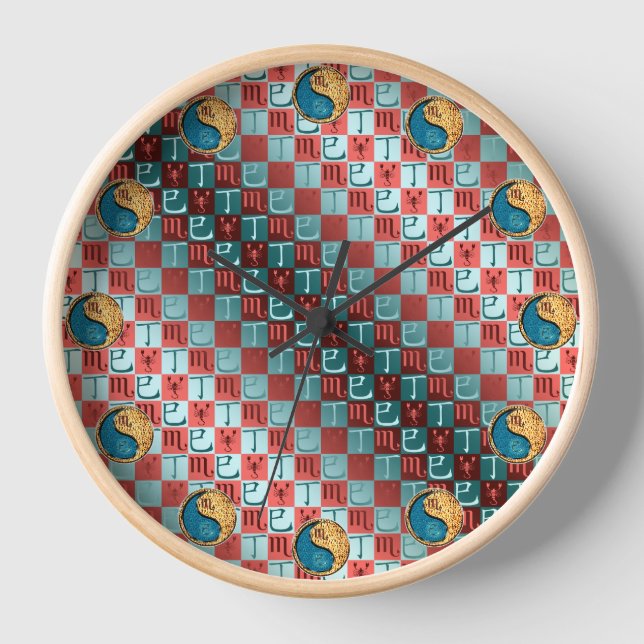 Scorpio & Fire Snake Clock (Front)