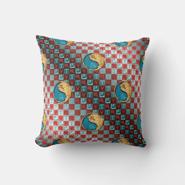 Scorpio & Fire Snake Cushion (Front)