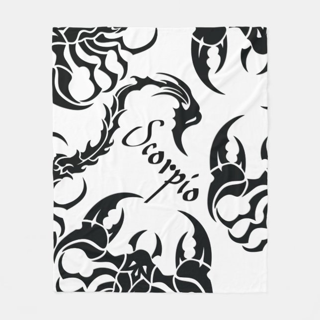 Scorpio Fleece Blanket (Front)