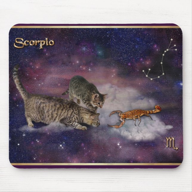 Scorpio for Cat Lovers Mouse Pad (Front)