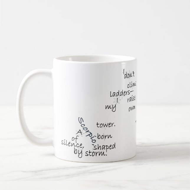 Scorpio Fun & Inspiring Design for DailyUse & Gift Coffee Mug (Left)