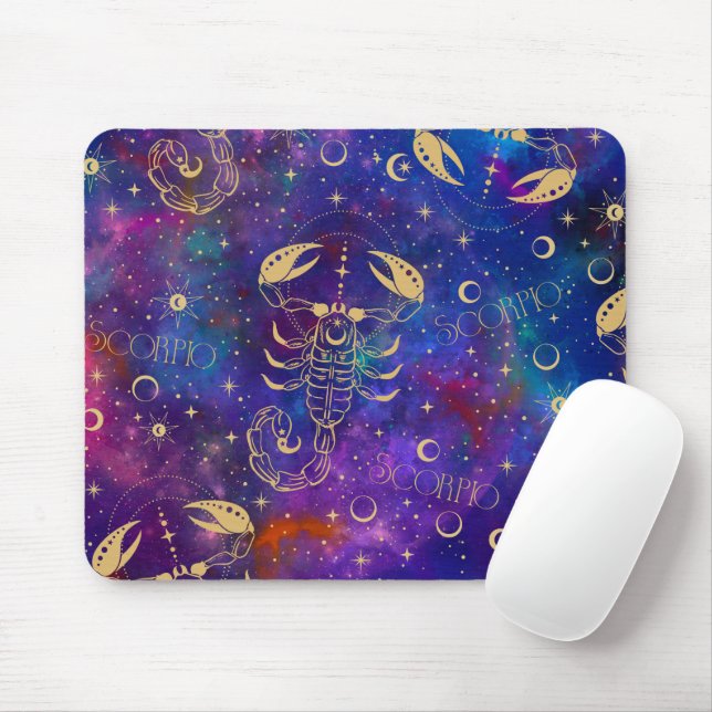Scorpio Galaxy Mouse Pad (With Mouse)