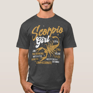 Scorpio Girl Horoscope Astrology Zodiac Sign Birt T-Shirt