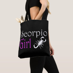 Scorpio girl tote bag