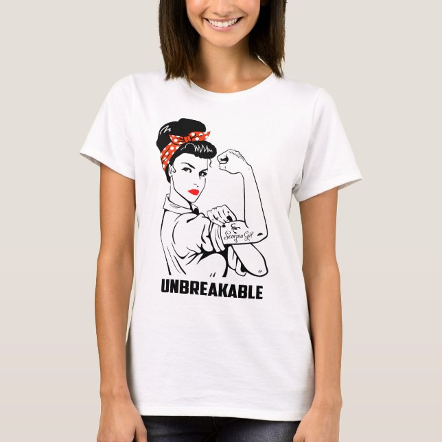 Scorpio Girl Unbreakable T-Shirt (Front)