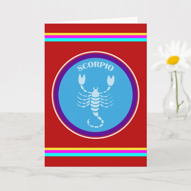 Scorpio Greeting Card (Small Plant)