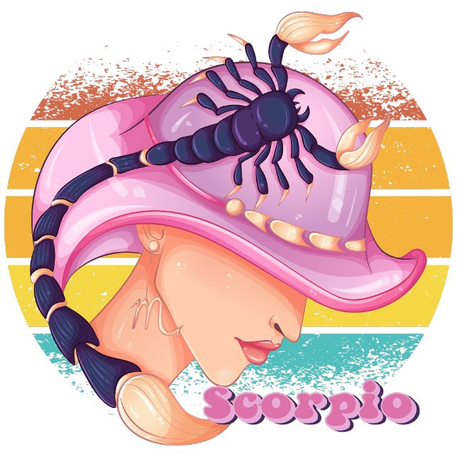 Scorpio  hoodie (Scorpio (October 23 - November 21):
"Mysteries Deep, Your Secrets You Keep!")