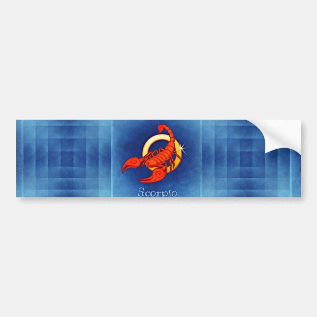 scorpio horoscope bumper sticker (Front)