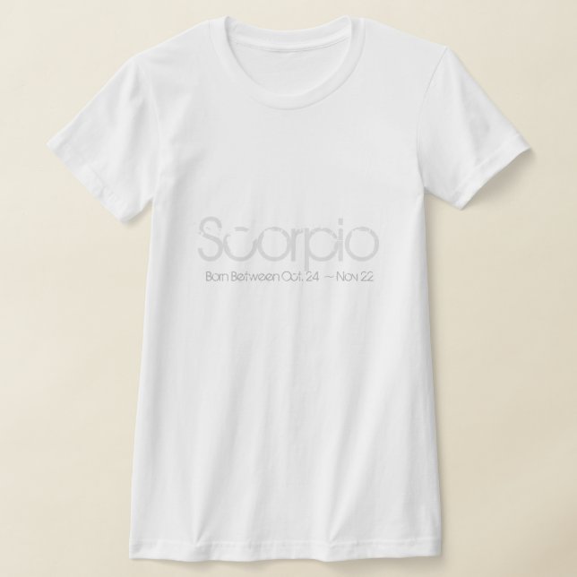 Scorpio Horoscope Design T-Shirt (Laydown)
