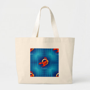 scorpio horoscope large tote bag