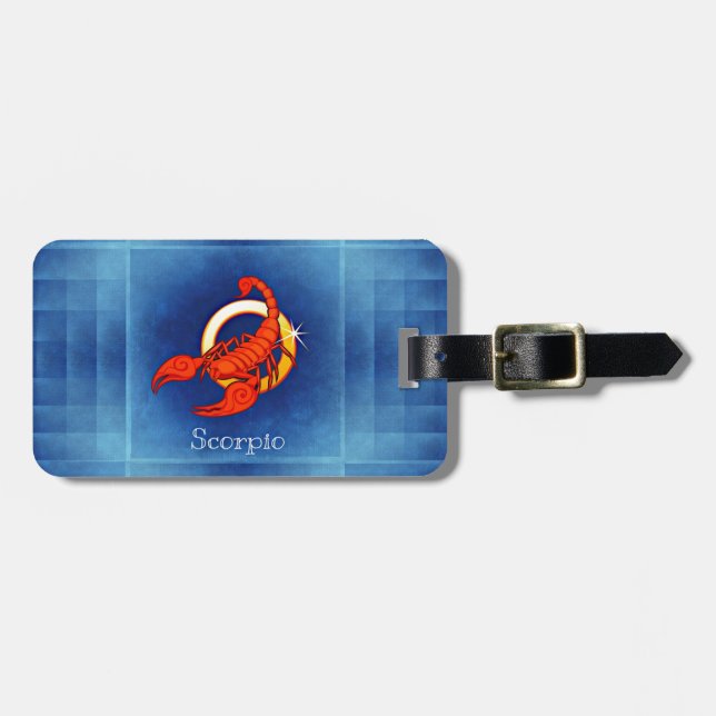 scorpio horoscope luggage tag (Front Horizontal)