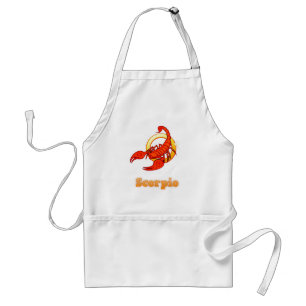 Scorpio illustration standard apron