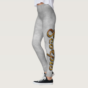 Scorpio in Topaz Gemstone Leggings