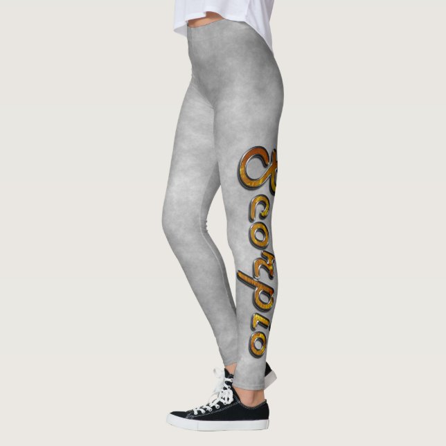 Scorpio in Topaz Gemstone Leggings (Left)