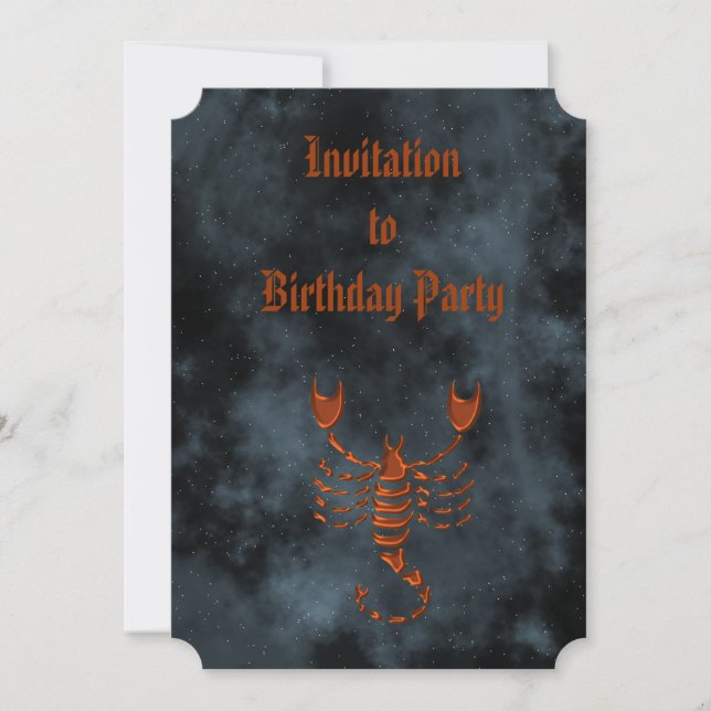 Scorpio Invitation (Front)