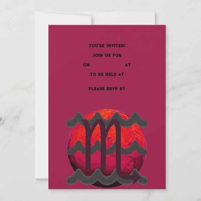Scorpio Invitation (Front)
