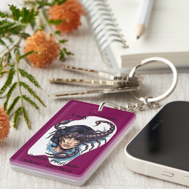 Scorpio Lady Keychain (Front Right)
