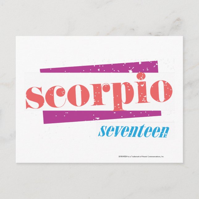 Scorpio LtPink Postcard (Front)