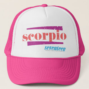 Scorpio LtPink Trucker Hat