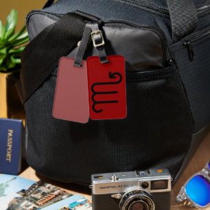 Scorpio luggage tag
