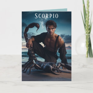 Scorpio Male Birthday Card