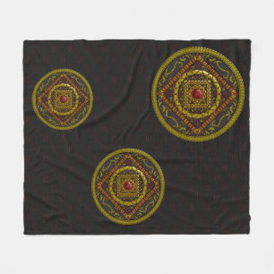 Scorpio Mandala Fleece Blanket
