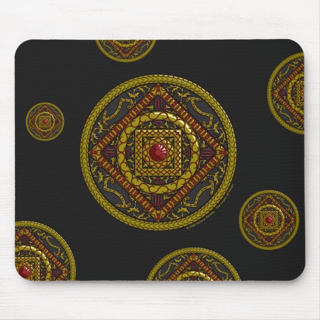 Scorpio Mandala Mouse Pad (Front)