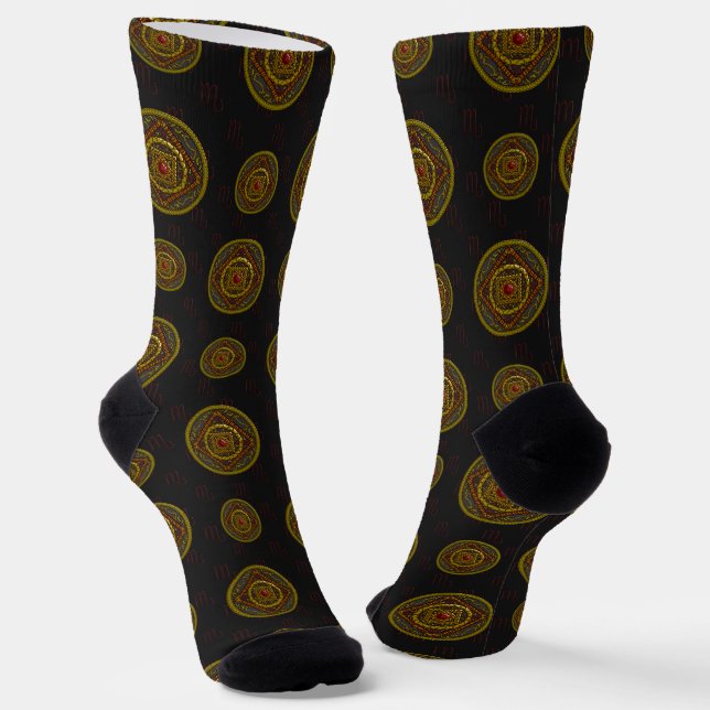 Scorpio Mandala Socks (Angled)