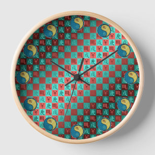 Scorpio & Metal Dog Clock