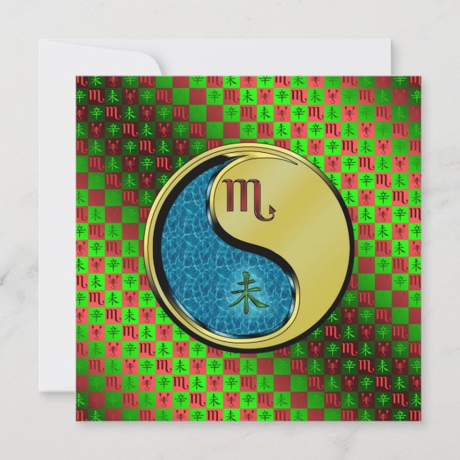 Scorpio & Metal Goat Card (Front)