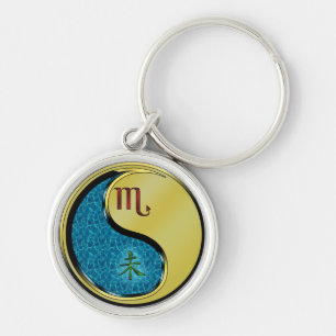 Scorpio & Metal Goat Key Ring