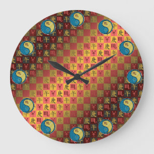 Scorpio & Metal Horse Large Clock
