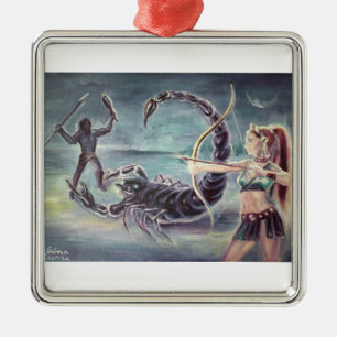 Scorpio metal ornament