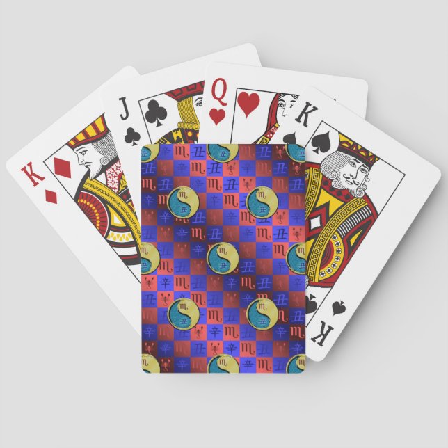 Scorpio & Metal Ox Playing Cards (Back)