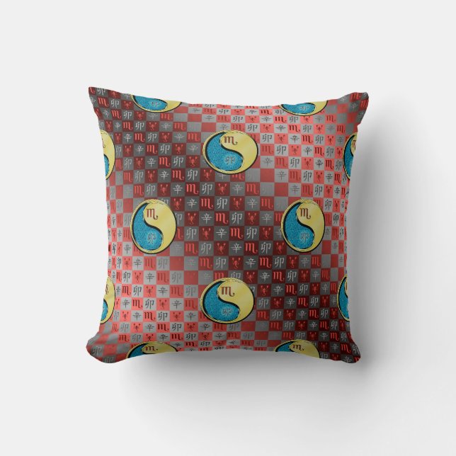 Scorpio & Metal Rabbit Cushion (Front)