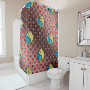 Scorpio & Metal Rabbit Shower Curtain