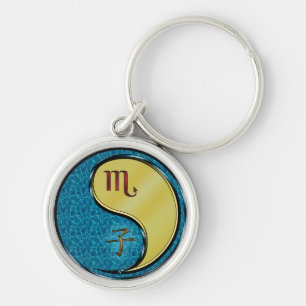 Scorpio & Metal Rat Key Ring