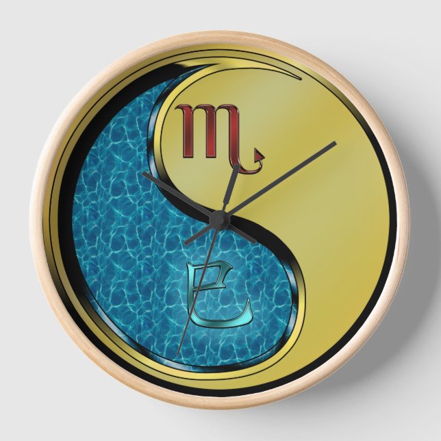 Scorpio & Metal Snake Clock (Front)
