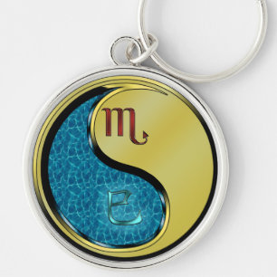 Scorpio & Metal Snake Key Ring