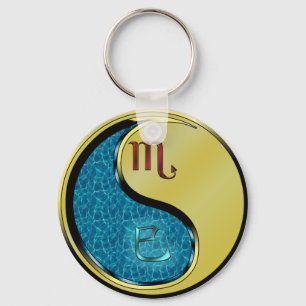 Scorpio & Metal Snake Key Ring