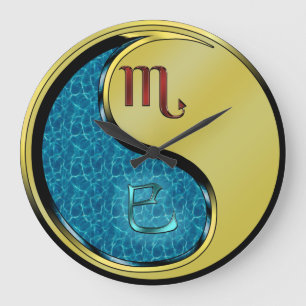 Scorpio & Metal Snake Large Clock