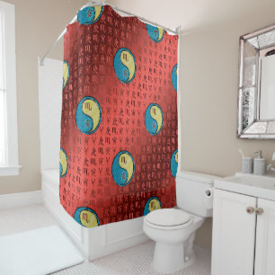 Scorpio & Metal Tiger Shower Curtain