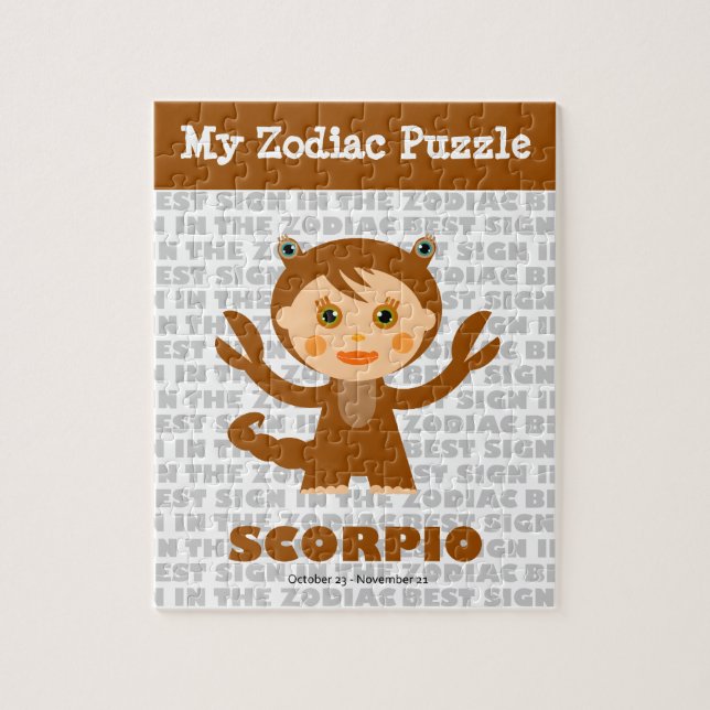 Scorpio, My Zodiac Puzzle (Vertical)