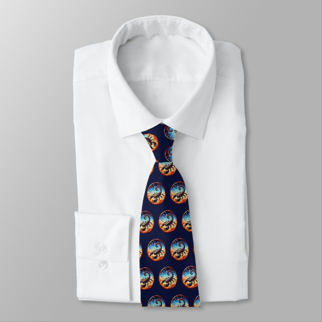 Scorpio Neck Tie (Tied)