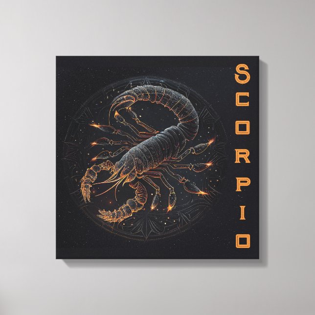 Scorpio—October 23-November 21  Canvas Print (Front)
