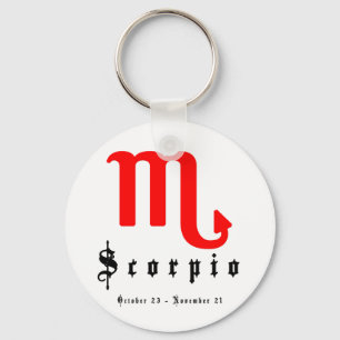 Scorpio, October 23 - November 21 Key Ring