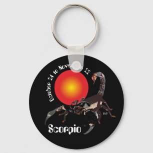 Scorpio October 24 to November 22 Keychain