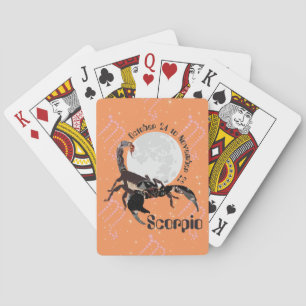 Scorpio October 24 to November 22 playing cards