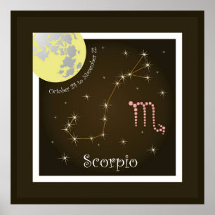 Scorpio October 24 to November 22 Posters